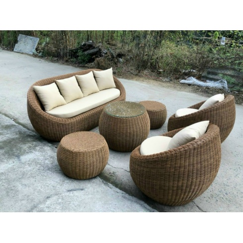 BỘ SOFA NHỰA GIẢ MÂY