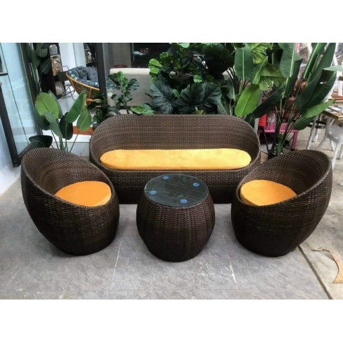 BỘ SOFA NHỰA GIẢ MÂY