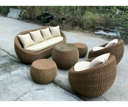 BỘ SOFA NHỰA GIẢ MÂY